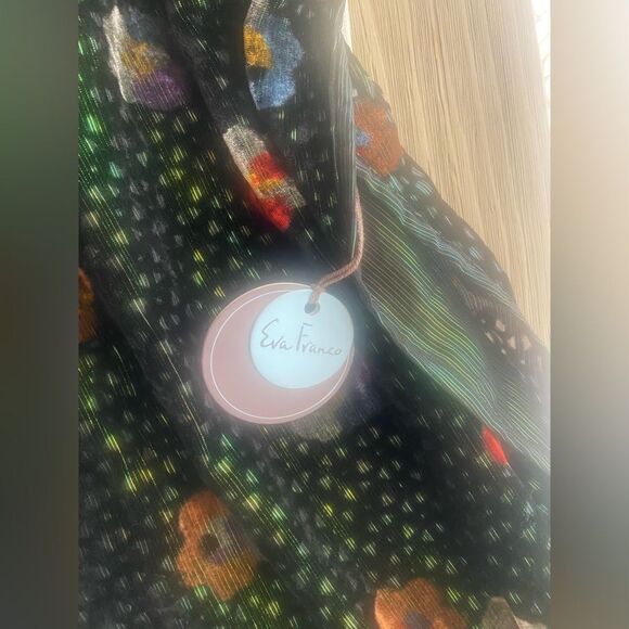 Anthropologie Eva Franco Mini Dress Womens Floral Velvet Multicolored Sz XL NWT - Picture 16 of 16